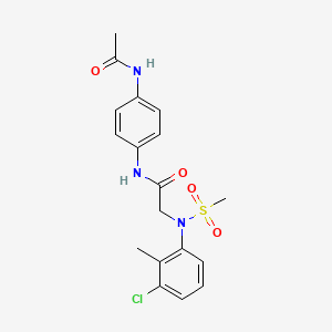 N~1~-[4-(acetylamino)phenyl]-N~2~-(3-chloro-2-methylphenyl)-N~2~-(methylsulfonyl)glycinamide