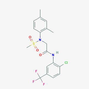 N~1~-[2-chloro-5-(trifluoromethyl)phenyl]-N~2~-(2,4-dimethylphenyl)-N~2~-(methylsulfonyl)glycinamide