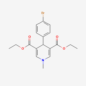 3,5-DIETHYL 4-(4-BROMOPHENYL)-1-METHYL-1,4-DIHYDROPYRIDINE-3,5-DICARBOXYLATE