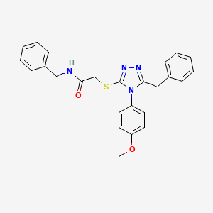 N-benzyl-2-{[5-benzyl-4-(4-ethoxyphenyl)-4H-1,2,4-triazol-3-yl]thio}acetamide