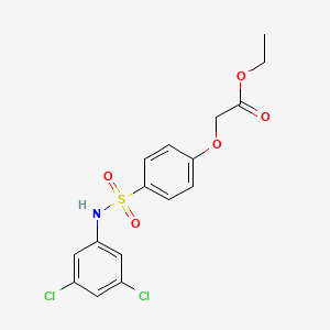 Ethyl 2-[4-[(3,5-dichlorophenyl)sulfamoyl]phenoxy]acetate