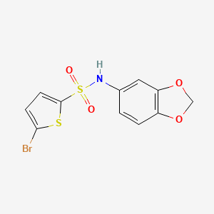 N-(1,3-benzodioxol-5-yl)-5-bromothiophene-2-sulfonamide