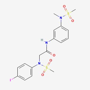 N~2~-(4-iodophenyl)-N~1~-{3-[methyl(methylsulfonyl)amino]phenyl}-N~2~-(methylsulfonyl)glycinamide