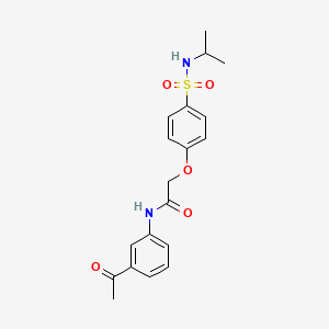 N-(3-acetylphenyl)-2-[4-(propan-2-ylsulfamoyl)phenoxy]acetamide