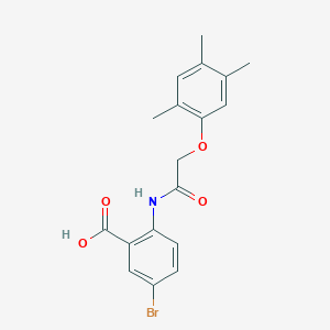 5-bromo-2-{[(2,4,5-trimethylphenoxy)acetyl]amino}benzoic acid