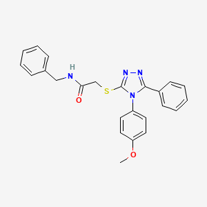 N-benzyl-2-{[4-(4-methoxyphenyl)-5-phenyl-4H-1,2,4-triazol-3-yl]thio}acetamide