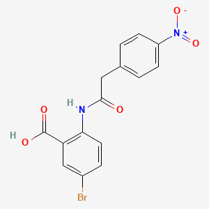 5-bromo-2-{[(4-nitrophenyl)acetyl]amino}benzoic acid