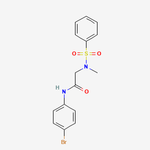 N-(4-bromophenyl)-N~2~-methyl-N~2~-(phenylsulfonyl)glycinamide