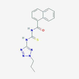 molecular formula C16H16N6OS B364234 N-[(2-propyltetrazol-5-yl)carbamothioyl]naphthalene-1-carboxamide CAS No. 638147-76-9