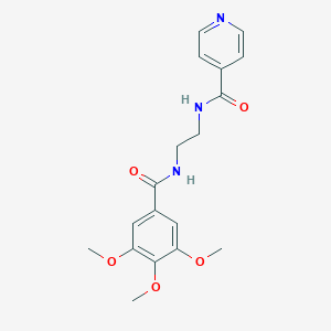 molecular formula C18H21N3O5 B364235 N-{2-[(3,4,5-trimethoxybenzoyl)amino]ethyl}isonicotinamide CAS No. 313981-96-3