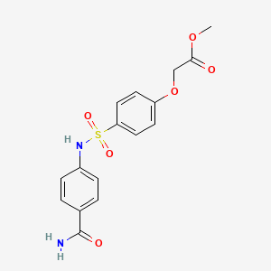 methyl [4-({[4-(aminocarbonyl)phenyl]amino}sulfonyl)phenoxy]acetate