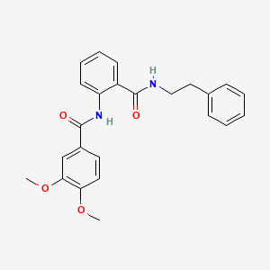 3,4-dimethoxy-N-(2-{[(2-phenylethyl)amino]carbonyl}phenyl)benzamide