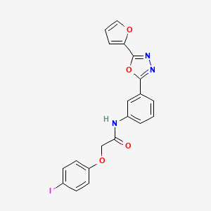 N-{3-[5-(2-furyl)-1,3,4-oxadiazol-2-yl]phenyl}-2-(4-iodophenoxy)acetamide