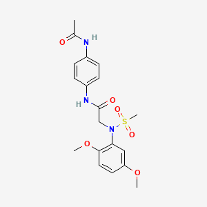 N~1~-[4-(acetylamino)phenyl]-N~2~-(2,5-dimethoxyphenyl)-N~2~-(methylsulfonyl)glycinamide