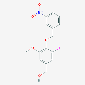 {3-iodo-5-methoxy-4-[(3-nitrobenzyl)oxy]phenyl}methanol