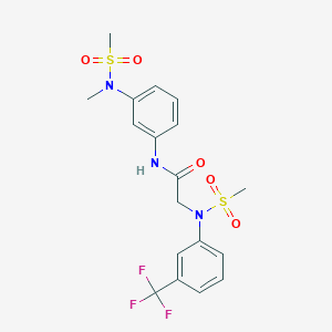 N-{3-[methyl(methylsulfonyl)amino]phenyl}-N~2~-(methylsulfonyl)-N~2~-[3-(trifluoromethyl)phenyl]glycinamide