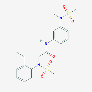 N~2~-(2-ethylphenyl)-N~1~-{3-[methyl(methylsulfonyl)amino]phenyl}-N~2~-(methylsulfonyl)glycinamide