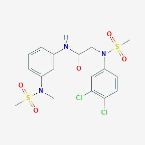 N~2~-(3,4-dichlorophenyl)-N~1~-{3-[methyl(methylsulfonyl)amino]phenyl}-N~2~-(methylsulfonyl)glycinamide