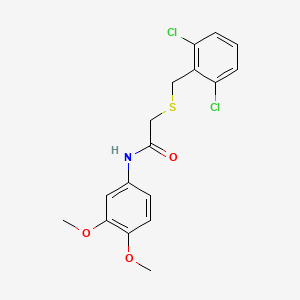 2-[(2,6-dichlorobenzyl)thio]-N-(3,4-dimethoxyphenyl)acetamide