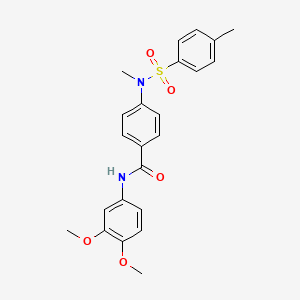 N-(3,4-dimethoxyphenyl)-4-{methyl[(4-methylphenyl)sulfonyl]amino}benzamide