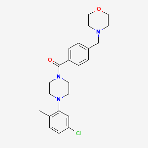 4-(4-{[4-(5-chloro-2-methylphenyl)-1-piperazinyl]carbonyl}benzyl)morpholine