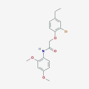 2-(2-bromo-4-ethylphenoxy)-N-(2,4-dimethoxyphenyl)acetamide