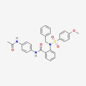 N-[4-(acetylamino)phenyl]-2-{benzyl[(4-methoxyphenyl)sulfonyl]amino}benzamide