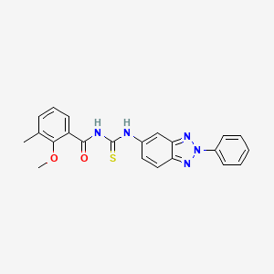 2-methoxy-3-methyl-N-{[(2-phenyl-2H-1,2,3-benzotriazol-5-yl)amino]carbonothioyl}benzamide