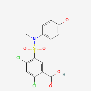 2,4-Dichloro-5-[(4-methoxyphenyl)-methylsulfamoyl]benzoic acid