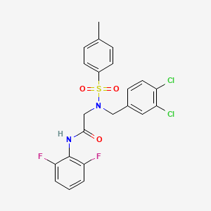 N~2~-(3,4-dichlorobenzyl)-N~1~-(2,6-difluorophenyl)-N~2~-[(4-methylphenyl)sulfonyl]glycinamide