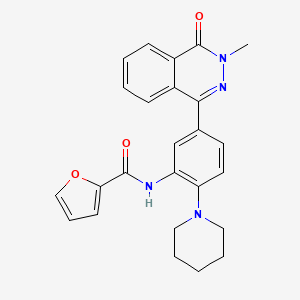 molecular formula C25H24N4O3 B3642840 N-[5-(3-methyl-4-oxo-3,4-dihydro-1-phthalazinyl)-2-(1-piperidinyl)phenyl]-2-furamide 