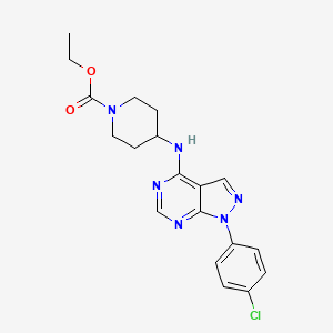 ethyl 4-{[1-(4-chlorophenyl)-1H-pyrazolo[3,4-d]pyrimidin-4-yl]amino}-1-piperidinecarboxylate