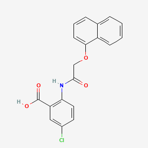 5-chloro-2-{[(1-naphthyloxy)acetyl]amino}benzoic acid