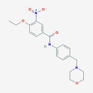 4-ethoxy-N-[4-(morpholin-4-ylmethyl)phenyl]-3-nitrobenzamide