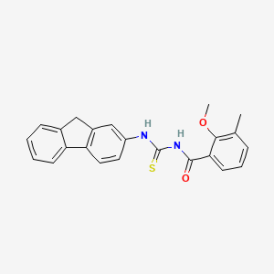 N-(9H-fluoren-2-ylcarbamothioyl)-2-methoxy-3-methylbenzamide