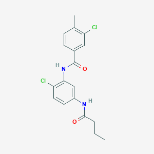 N-[5-(butyrylamino)-2-chlorophenyl]-3-chloro-4-methylbenzamide