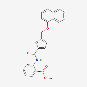 METHYL 2-{5-[(NAPHTHALEN-1-YLOXY)METHYL]FURAN-2-AMIDO}BENZOATE