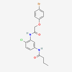 N-(3-{[(4-bromophenoxy)acetyl]amino}-4-chlorophenyl)butanamide