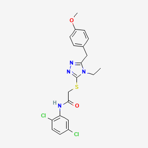 N-(2,5-dichlorophenyl)-2-{[4-ethyl-5-(4-methoxybenzyl)-4H-1,2,4-triazol-3-yl]sulfanyl}acetamide