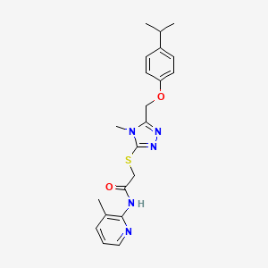 2-({5-[(4-isopropylphenoxy)methyl]-4-methyl-4H-1,2,4-triazol-3-yl}thio)-N-(3-methyl-2-pyridinyl)acetamide