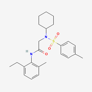 N~2~-cyclohexyl-N-(2-ethyl-6-methylphenyl)-N~2~-[(4-methylphenyl)sulfonyl]glycinamide