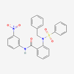 2-[benzyl(phenylsulfonyl)amino]-N-(3-nitrophenyl)benzamide