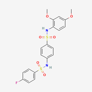 N-(4-{[(2,4-dimethoxyphenyl)amino]sulfonyl}phenyl)-4-fluorobenzenesulfonamide