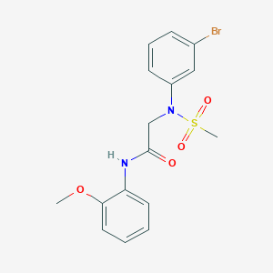 N~2~-(3-bromophenyl)-N~1~-(2-methoxyphenyl)-N~2~-(methylsulfonyl)glycinamide