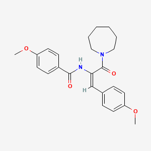 N-[1-(1-azepanylcarbonyl)-2-(4-methoxyphenyl)vinyl]-4-methoxybenzamide