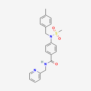 4-[(4-methylbenzyl)(methylsulfonyl)amino]-N-(2-pyridinylmethyl)benzamide