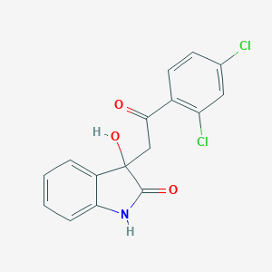 molecular formula C16H11Cl2NO3 B364326 3-[2-(2,4-dichlorophenyl)-2-oxoethyl]-3-hydroxy-1,3-dihydro-2H-indol-2-one CAS No. 552842-89-4