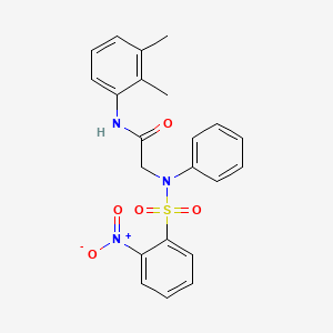 N~1~-(2,3-dimethylphenyl)-N~2~-[(2-nitrophenyl)sulfonyl]-N~2~-phenylglycinamide