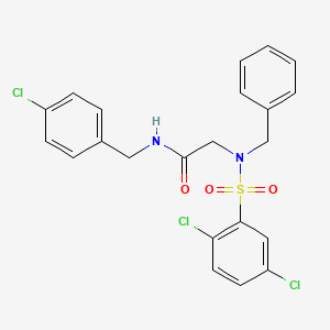 N~2~-benzyl-N-(4-chlorobenzyl)-N~2~-[(2,5-dichlorophenyl)sulfonyl]glycinamide