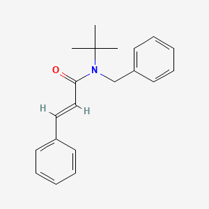 molecular formula C20H23NO B3643356 N-benzyl-N-(tert-butyl)-3-phenylacrylamide 